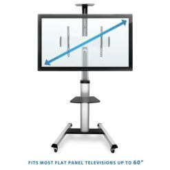 Mount-It! Mobile TV Cart Height Adjustable For 32"-70" Displays (MI-875) -Prepa Furniture Shop sp4673096 s7