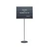 Quartet Pedestal Magnetic Letter Board, Gray Frame, 2' X 1.5' (7921M)