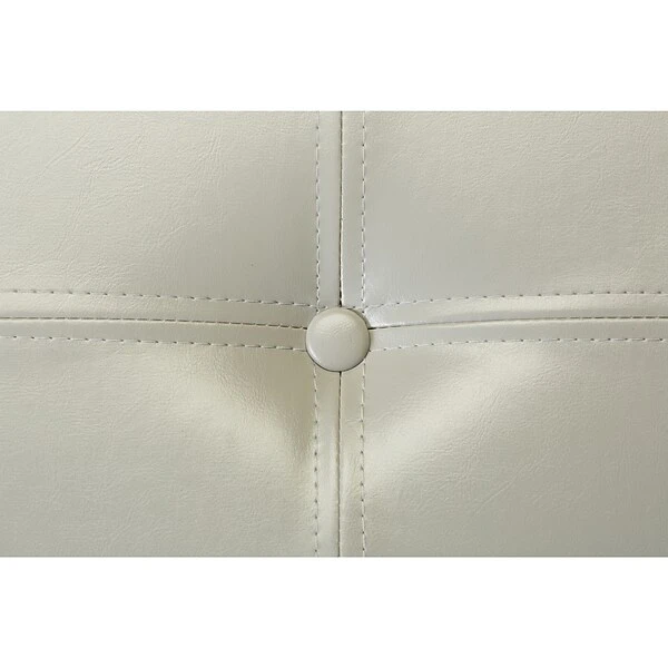 Simplify Faux Leather Double Folding Storage Ottoman (F-0630-Grey) 2 Simplify Faux Leather Double Folding Storage Ottoman (F-0630-Grey) - Image 2