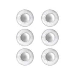 Quartet Glass Board Magnets, Clear, 6/Pack (85391Q)