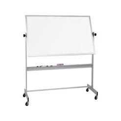 MooreCo Dura-Rite Melamine Dry-Erase Whiteboard, Anodized Aluminum Frame, 6' X 4' (62357)