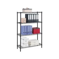 Whalen 4-Shelf Wire Unit, 36"W, Black (WS143654-4B) 5 Whalen 4-Shelf Wire Unit, 36"W, Black (WS143654-4B) -Prepa Furniture Shop sp49508265 s7