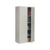 Global 9300 72" Steel Storage Cabinet With Four Shelves, Light Gray (9336-S72L-LGR)