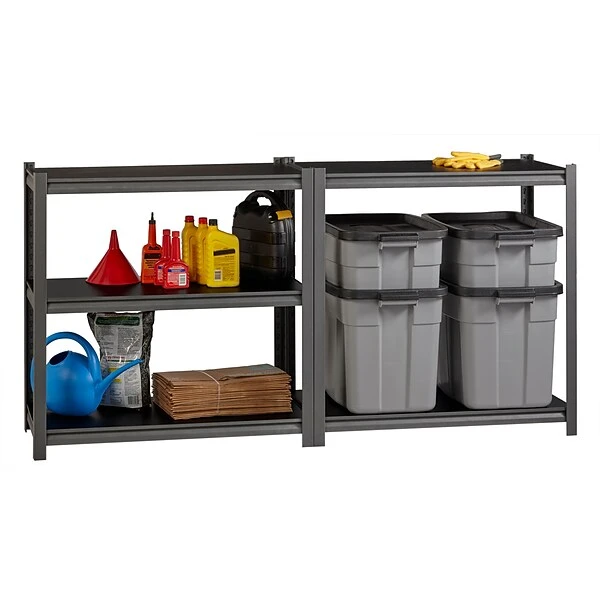 Iron Horse 3200 Concealed Rivet 5-Shelf Metal Stand Alone Shelving Unit, 36" W, Gray (20996) 5 Iron Horse 3200 Concealed Rivet 5-Shelf Metal Stand Alone Shelving Unit, 36" W, Gray (20996) - Image 5
