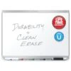 Quartet Prestige 2 DuraMax Porcelain Dry-Erase Whiteboard, Aluminum Frame, 6' X 4' (P557AP2)