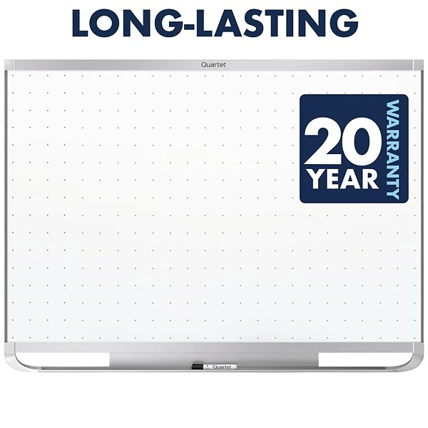 Quartet Prestige 2 Total Erase Dry-Erase Whiteboard, Aluminum Frame, 6' X 4' (TEM547A) 2 Quartet Prestige 2 Total Erase Dry-Erase Whiteboard, Aluminum Frame, 6' X 4' (TEM547A) - Image 2