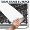 Quartet Prestige 2 Total Erase Dry-Erase Whiteboard, Aluminum Frame, 6' X 4' (TEM547G)