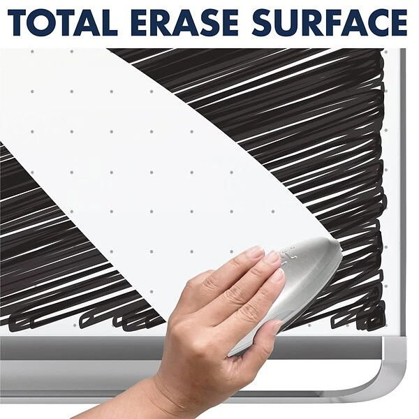 Quartet Prestige 2 Total Erase Dry-Erase Whiteboard, Aluminum Frame, 6' X 4' (TEM547G) 1 Quartet Prestige 2 Total Erase Dry-Erase Whiteboard, Aluminum Frame, 6' X 4' (TEM547G)