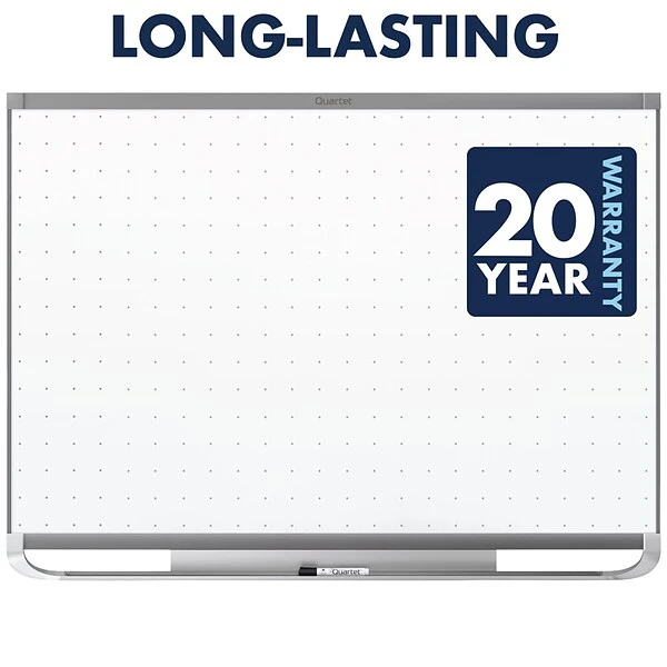 Quartet Prestige 2 Total Erase Dry-Erase Whiteboard, Aluminum Frame, 6' X 4' (TEM547G) 2 Quartet Prestige 2 Total Erase Dry-Erase Whiteboard, Aluminum Frame, 6' X 4' (TEM547G) - Image 2