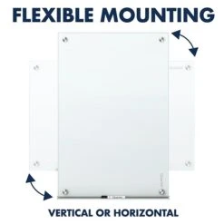 Quartet Infinity Magnetic Glass Dry-Erase Whiteboard, White, 3' X 2' (G3624W) -Prepa Furniture Shop sp56248626 s7