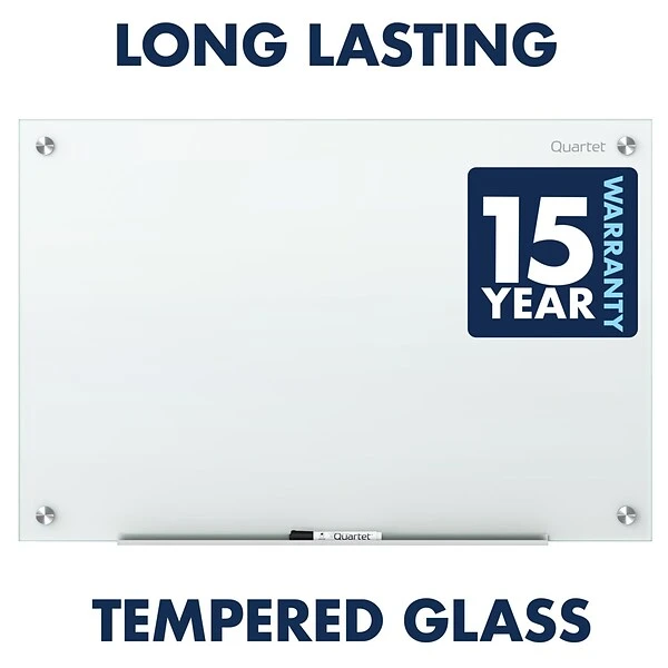 Quartet Infinity Magnetic Glass Dry-Erase Whiteboard, White, 4' X 3' (G4836W) 3 Quartet Infinity Magnetic Glass Dry-Erase Whiteboard, White, 4' X 3' (G4836W) - Image 3