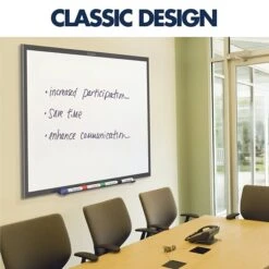 Quartet Classic Total Erase Dry-Erase Whiteboard, Aluminum Frame, 3' X 2' (S533B) -Prepa Furniture Shop sp56249128 s7