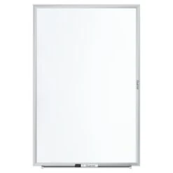 Quartet Nano-Clean Painted Steel Dry-Erase Whiteboard, Aluminum Frame, 4' X 3' (SM534)