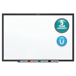 Quartet Nano-Clean Painted Steel Dry-Erase Whiteboard, Aluminum Frame, 4' X 3' (SM534B)