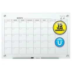 Quartet Infinity Magnetic Glass Calendar Dry-Erase Whiteboard, 4' X 3' (GC4836F) -Prepa Furniture Shop sp56254059 s7