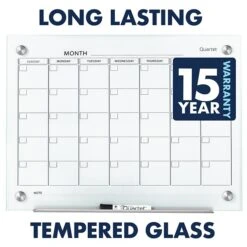 Quartet Infinity Magnetic Glass Calendar Dry-Erase Whiteboard, 3' X 2' (GC3624F) -Prepa Furniture Shop sp56254470 s7