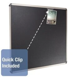 Quartet Prestige Foam Bulletin Board, Euro Frame, 2'H X 3'W (B363T)