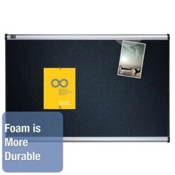 Quartet Prestige Foam Bulletin Board, Aluminum Frame, 2'H X 3'W (QTB343A) -Prepa Furniture Shop sp56261526 s7