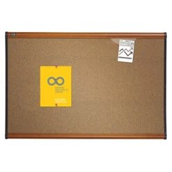 Quartet Prestige Cork Bulletin Board, Cherry Frame, 4'H X 6'W (B247LC) -Prepa Furniture Shop sp56262549 s7