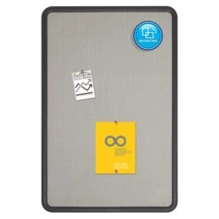 Quartet Contour Fabric Bulletin Board, Black Frame, 3'H X 4'W (7694G) -Prepa Furniture Shop sp56263445 s7