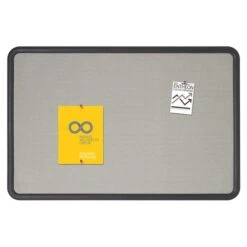 Quartet Contour Fabric Bulletin Board, Black Frame, 3'H X 4'W (7694G) -Prepa Furniture Shop sp56263452 s7