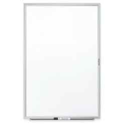 Quartet Standard Melamine Dry-Erase Whiteboard, Aluminum Frame, 6'x 4' (S537)