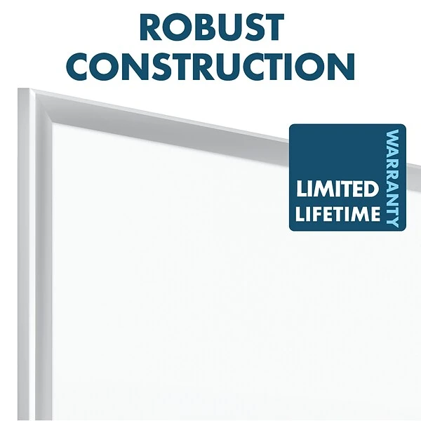 Quartet Premium DuraMax Porcelain Dry-Erase Whiteboard, Aluminum Frame, 4' X 3' (2544) 8 Quartet Premium DuraMax Porcelain Dry-Erase Whiteboard, Aluminum Frame, 4' X 3' (2544) - Image 8