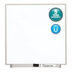Quartet Matrix Painted Steel Dry-Erase Whiteboard, Aluminum Frame, 16" X 16" (M1616)