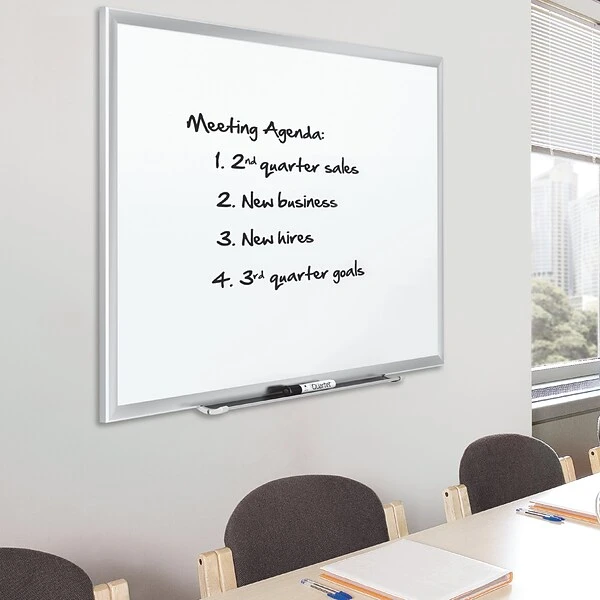 Quartet Premium DuraMax Porcelain Dry-Erase Whiteboard, Aluminum Frame, 4' X 3' (2544) 6 Quartet Premium DuraMax Porcelain Dry-Erase Whiteboard, Aluminum Frame, 4' X 3' (2544) - Image 6