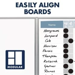 Quartet Matrix Painted Steel Dry-Erase Whiteboard, Aluminum Frame, 34" X 23" (M3423) 10 Quartet Matrix Painted Steel Dry-Erase Whiteboard, Aluminum Frame, 34" X 23" (M3423) -Prepa Furniture Shop sp56272040 s7