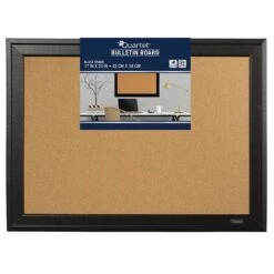 Quartet Cork Bulletin Board, Black Frame, 23'' X 17'' (79281) -Prepa Furniture Shop sp56280306 s7