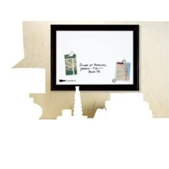 Quartet Home Decor Steel Dry-Erase Whiteboard, Wood Frame, 2' X 1.5' (79282)