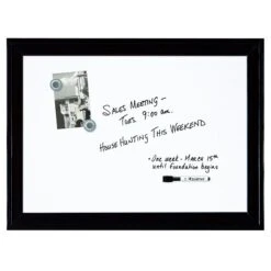 Quartet Home Decor Steel Dry-Erase Whiteboard, Wood Frame, 2' X 1.5' (79282) -Prepa Furniture Shop sp56280317 s7