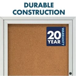 Quartet Cork Enclosed Bulletin Board, Aluminum Frame, 3'H X 2'W (2363) -Prepa Furniture Shop sp56280339 s7