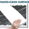 Quartet Fusion Nano-Clean Magnetic Dry-Erase Whiteboard, Anodized Aluminum Frame, 4' X 6' (NA7248F)