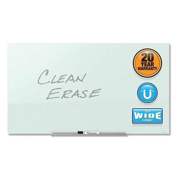 Quartet InvisaMount Glass Dry-Erase Whiteboard, 4' X 7' (G8548IMW) 8 Quartet InvisaMount Glass Dry-Erase Whiteboard, 4' X 7' (G8548IMW) - Image 8