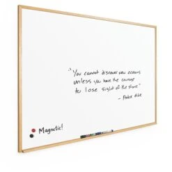 Best-Rite Porcelain Steel Wood Natural Trim 4' X 5' Porcelain Steel Magnetic Porcelain Steel (202WF-25)