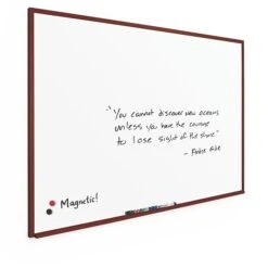 Best-Rite Porcelain Steel Wood Mahogany Trim 3' X 4' Porcelain Steel Magnetic Porcelain Steel (M202WC-25)