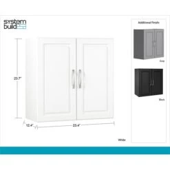 SystemBuild Kendall 24" Wall Cabinet, White (7366401PCOM) -Prepa Furniture Shop sp60784583 s7