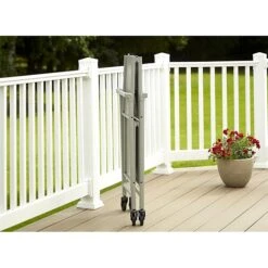 COSCO Outdoor Living INTELLIFIT Outdoor Or Indoor Folding Serving Cart With 2 Shelves, Silver (87602SVR1E) -Prepa Furniture Shop sp60784696 s7