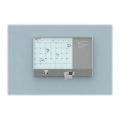 U Brands Combination Dry-Erase Whiteboard, Aluminum Frame, 4' X 3' (3198U00-01)