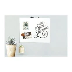 U Brands Steel Dry-Erase Whiteboard, Aluminum Frame, 20" X 16" (356U00-01)