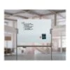 U Brands Glass Mobile Dry-Erase Whiteboard, 4' X 3' (2914U00-01)
