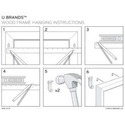 U Brands Magnetic Chalkboard, White, 40" X 30" (2916U00-01) -Prepa Furniture Shop sp62070050 s7