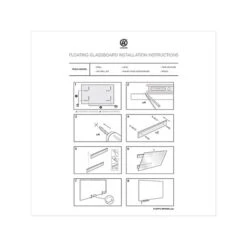 U Brands Glass Dry-Erase Whiteboard, 3' X 3' (3976U00-01) -Prepa Furniture Shop sp62140266 s7