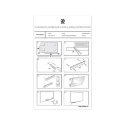 U Brands Glass Dry-Erase Whiteboard, 4' X 3' (3977U00-01) -Prepa Furniture Shop sp62140272 s7