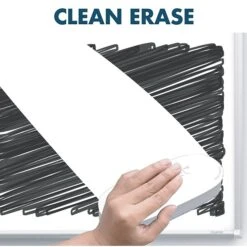 Silhouette™ Porcelain Dry Erase Whiteboard, Charcoal Aluminum Frame, 39"x22" (CP3922C)