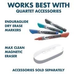 Silhouette™ Porcelain Dry Erase Whiteboard, Charcoal Aluminum Frame, 39"x22" (CP3922C) -Prepa Furniture Shop sp66805208 s7