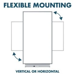 Silhouette™ Porcelain Dry Erase Whiteboard, Charcoal Aluminum Frame, 39"x22" (CP3922C) -Prepa Furniture Shop sp66805212 s7