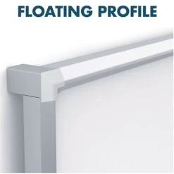 Silhouette™ Total Erase® Dry-Erase Whiteboard, Silver Aluminum Frame, 74"x42" (C7442) -Prepa Furniture Shop sp66805266 s7